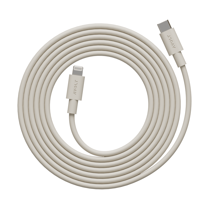 Kabel 1 USB C zu Lightning Ladekabel 2m - Nomad Sand - Avolt