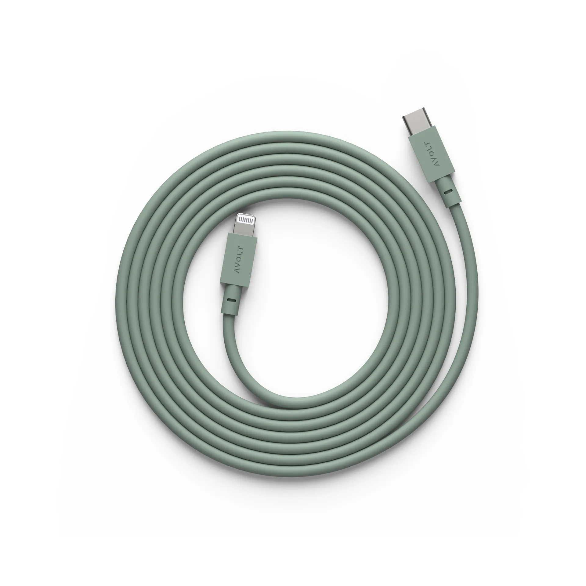 Kabel 1 USB C zu Lightning Ladekabel 2m, Oak Green Avolt