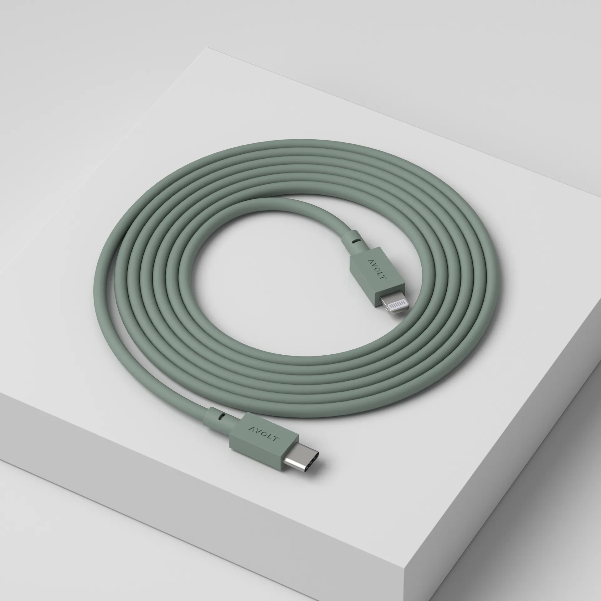 Kabel 1 USB C zu Lightning Ladekabel 2m, Oak Green Avolt