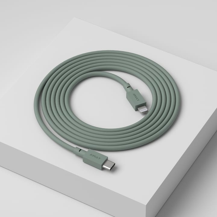 Kabel 1 USB C zu Lightning Ladekabel 2m, Oak Green Avolt