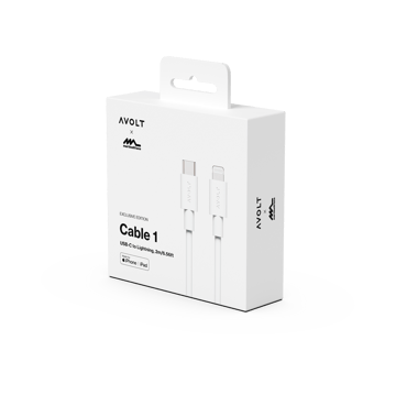 Kabel 1 USB C zu Lightning Ladekabel 2m - White Martinelli Luce Edition - Avolt