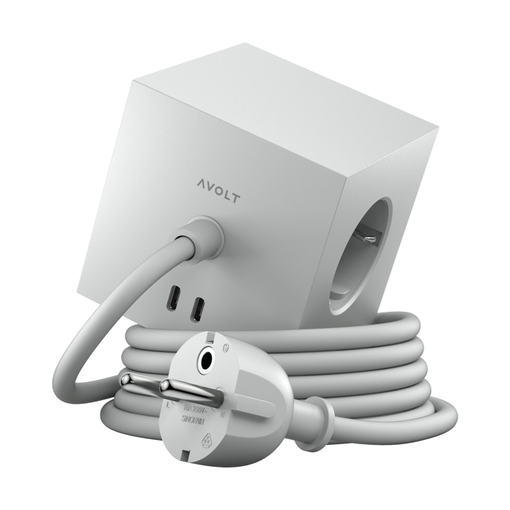 Square 1 Steckdose USB-C 30W 1,8 m - Gotland gray - Avolt