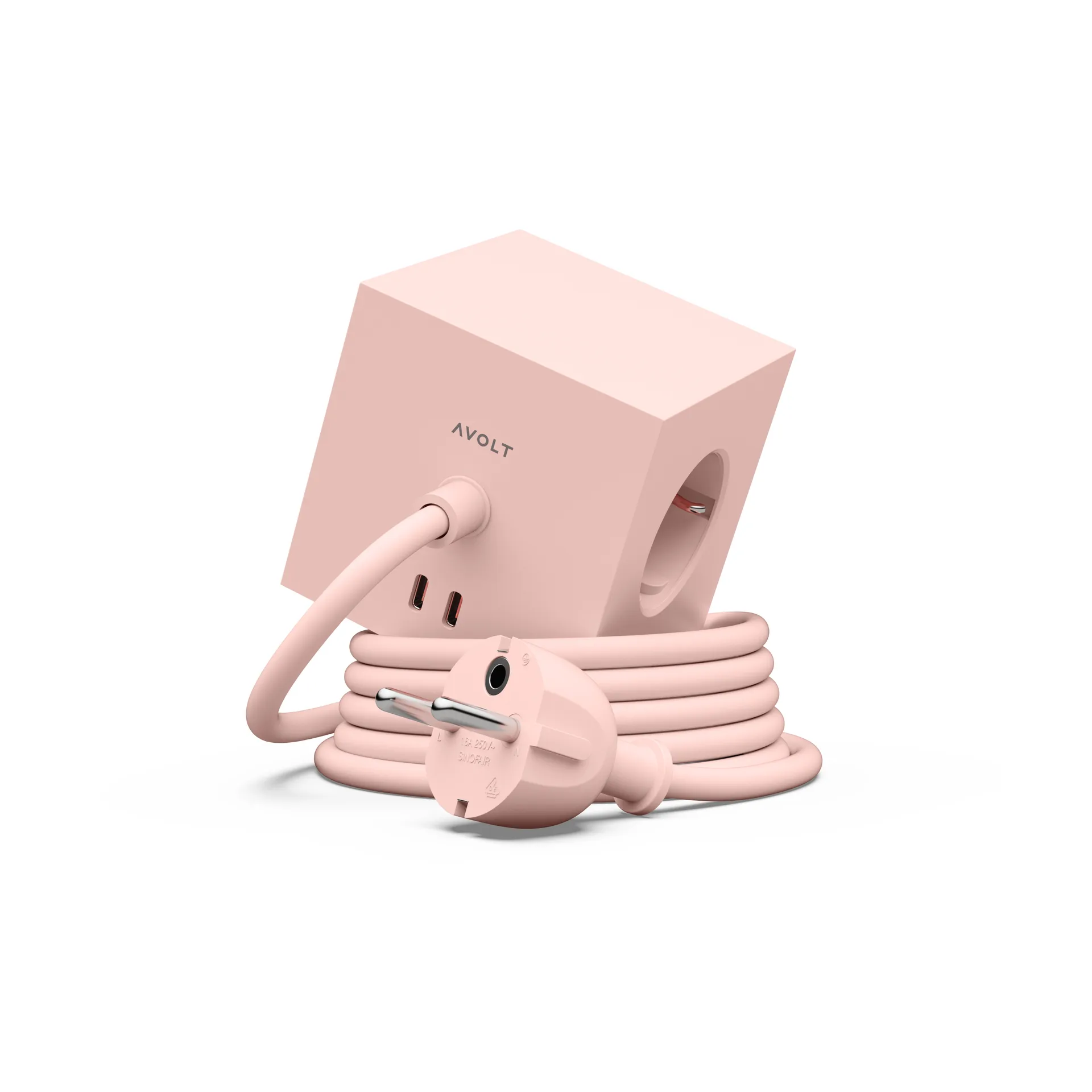 Square 1 Steckdose USB-C 30W 1,8 m, New Pink Avolt