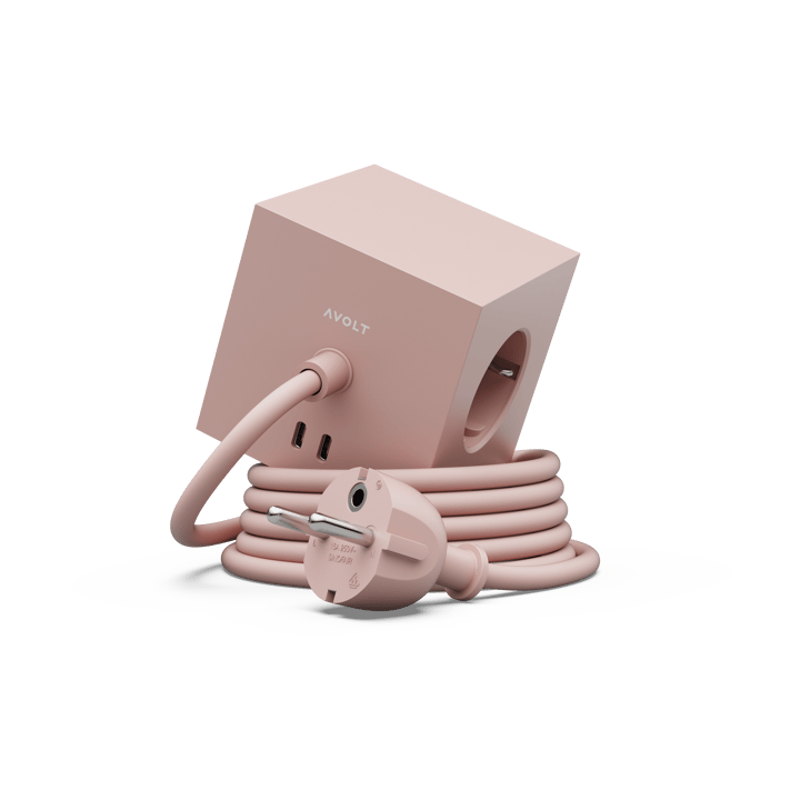 Square 1 Steckdose USB-C 30W 1,8 m - Old Pink - Avolt