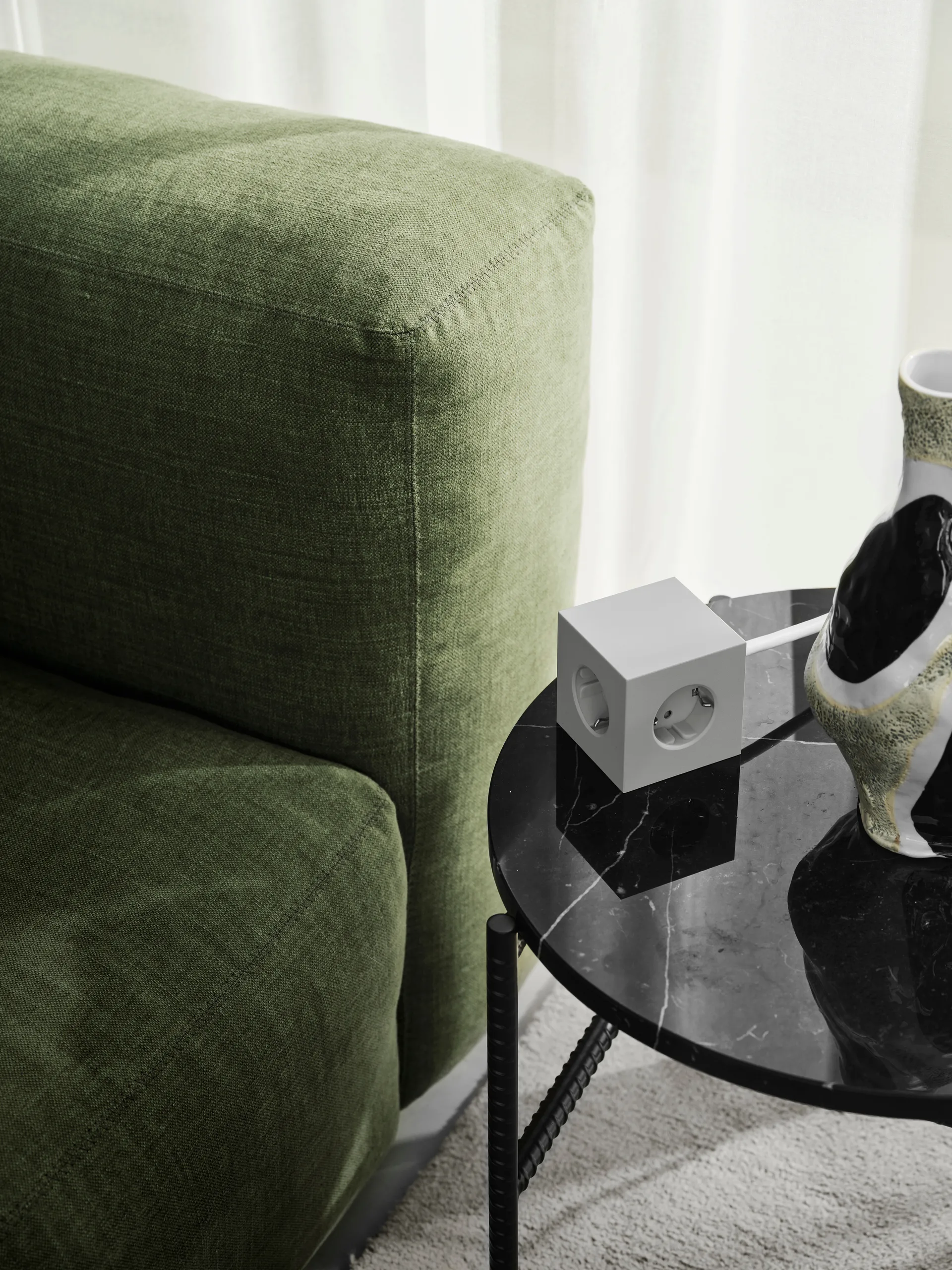 Square 1 Steckdosenleiste USB-C 30W 3 m, Gotland Gray Avolt