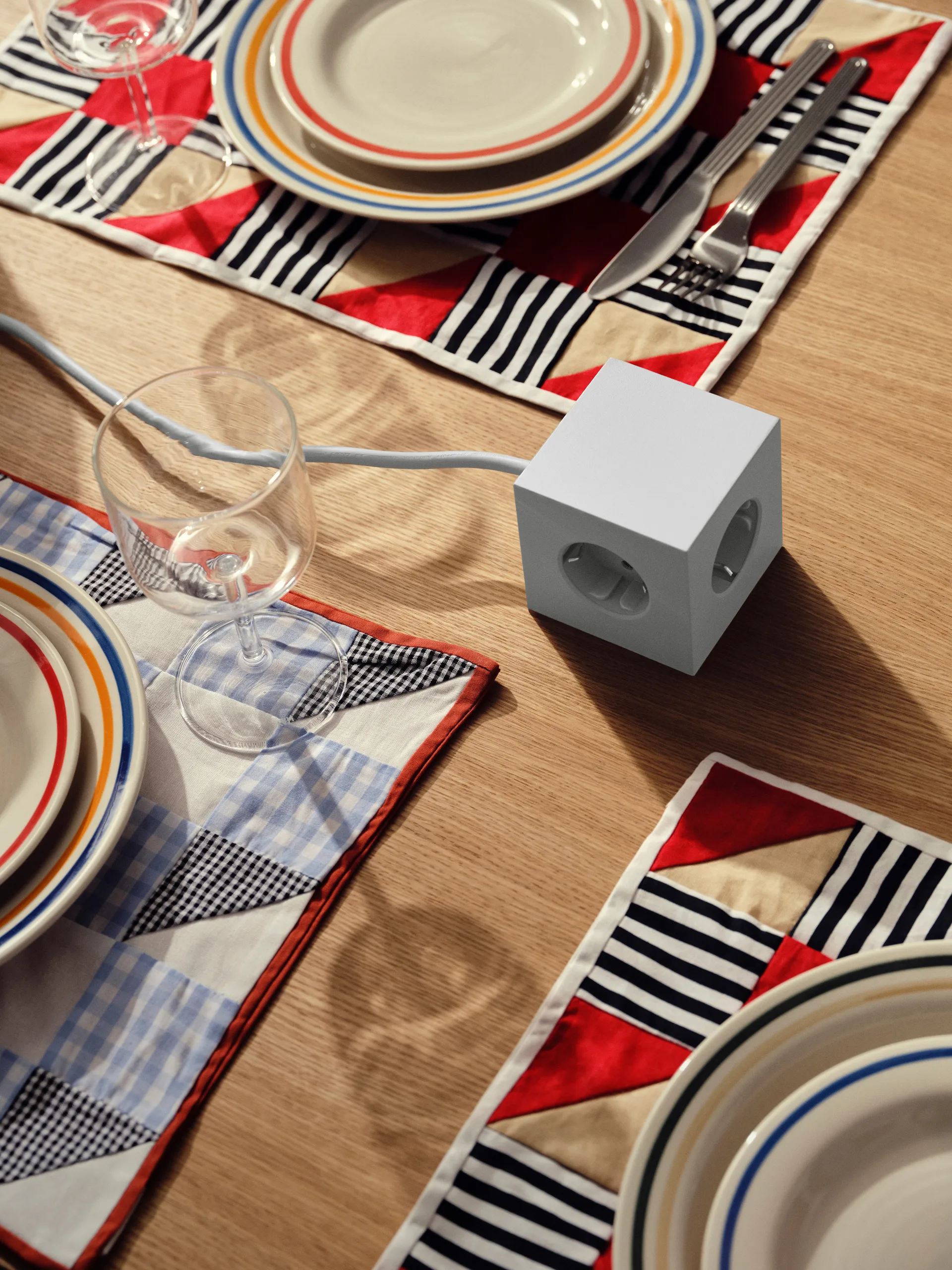 Square 1 Steckdosenleiste USB-C 30W 3 m, Gotland Gray Avolt