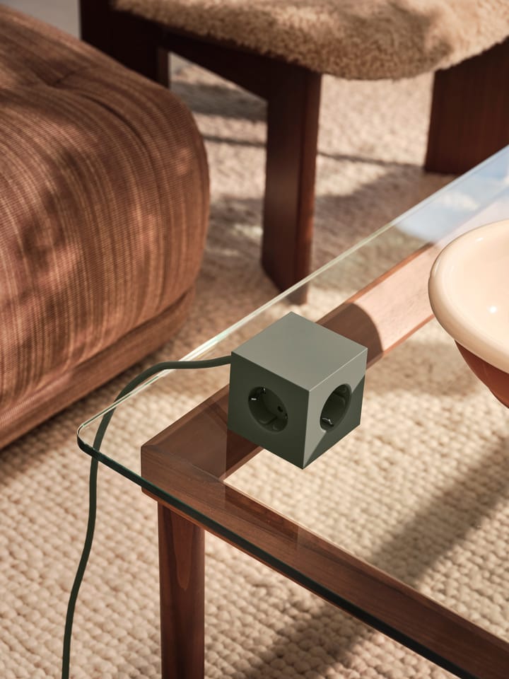Square 1 Steckdosenleiste USB-C 30W 3 m, Oak Green Avolt