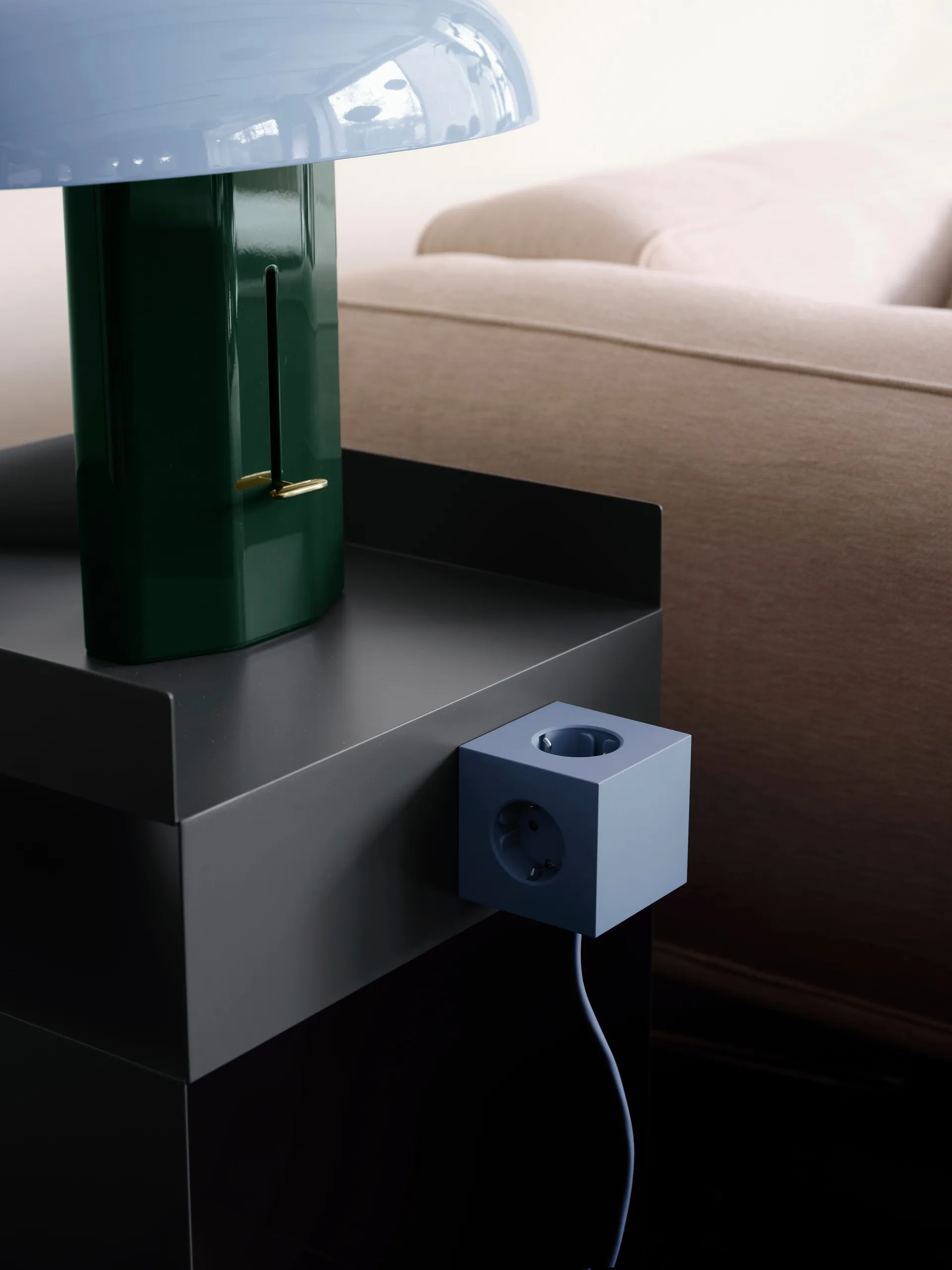 Square 1 Steckdosenleiste USB-C 30W 3 m, Shark Blue Avolt