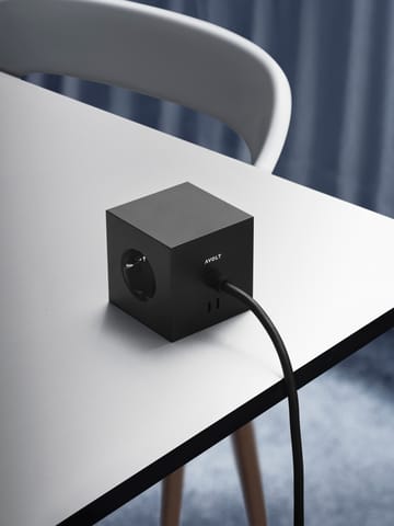 Square 1 Steckdosenleiste USB-C 30W 3 m - Stockholm Black - Avolt