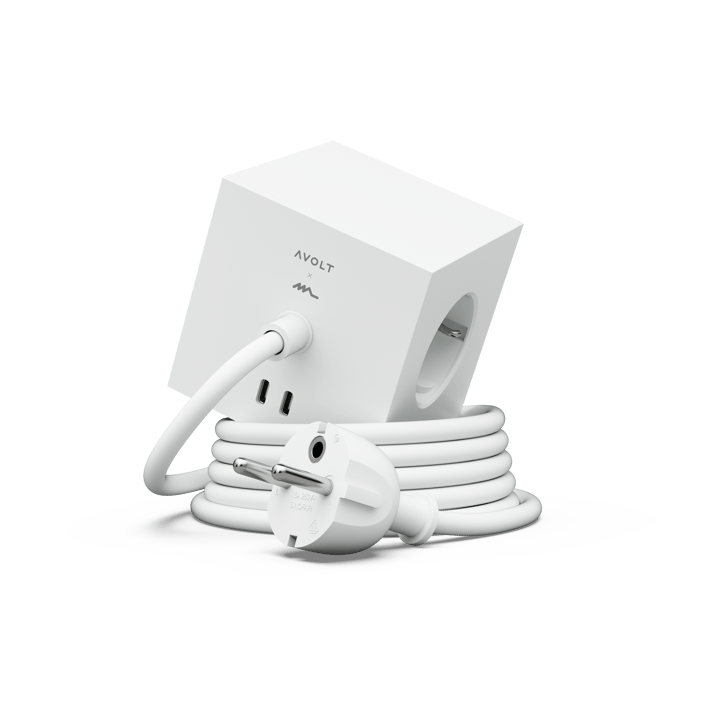 Square 1 Steckdosenleiste USB-C 30W 3 m - White Martinelli Luce edition - Avolt
