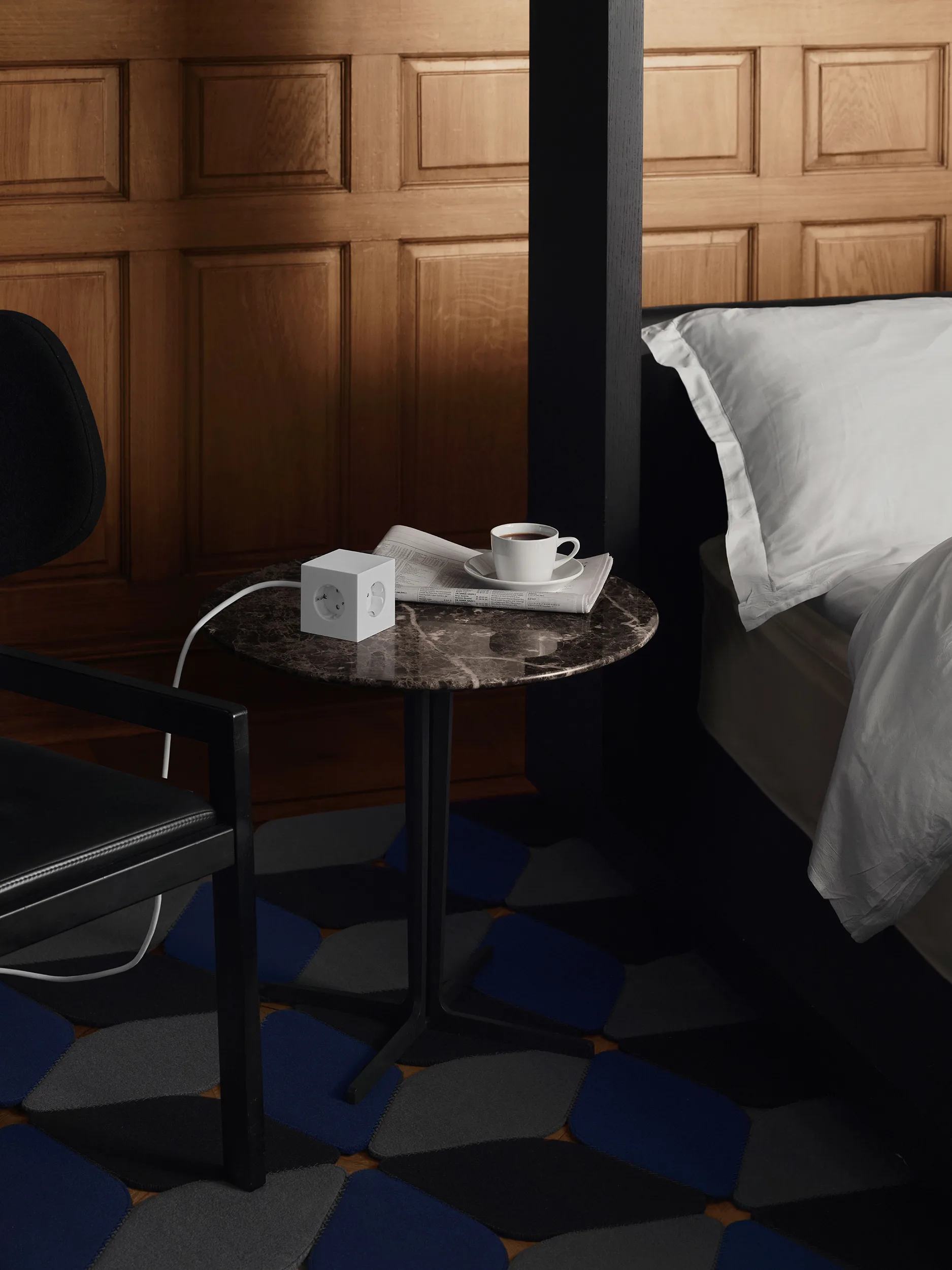 Square 1 Steckdosenleiste USB-C 30W 3 m, White Martinelli Luce edition Avolt