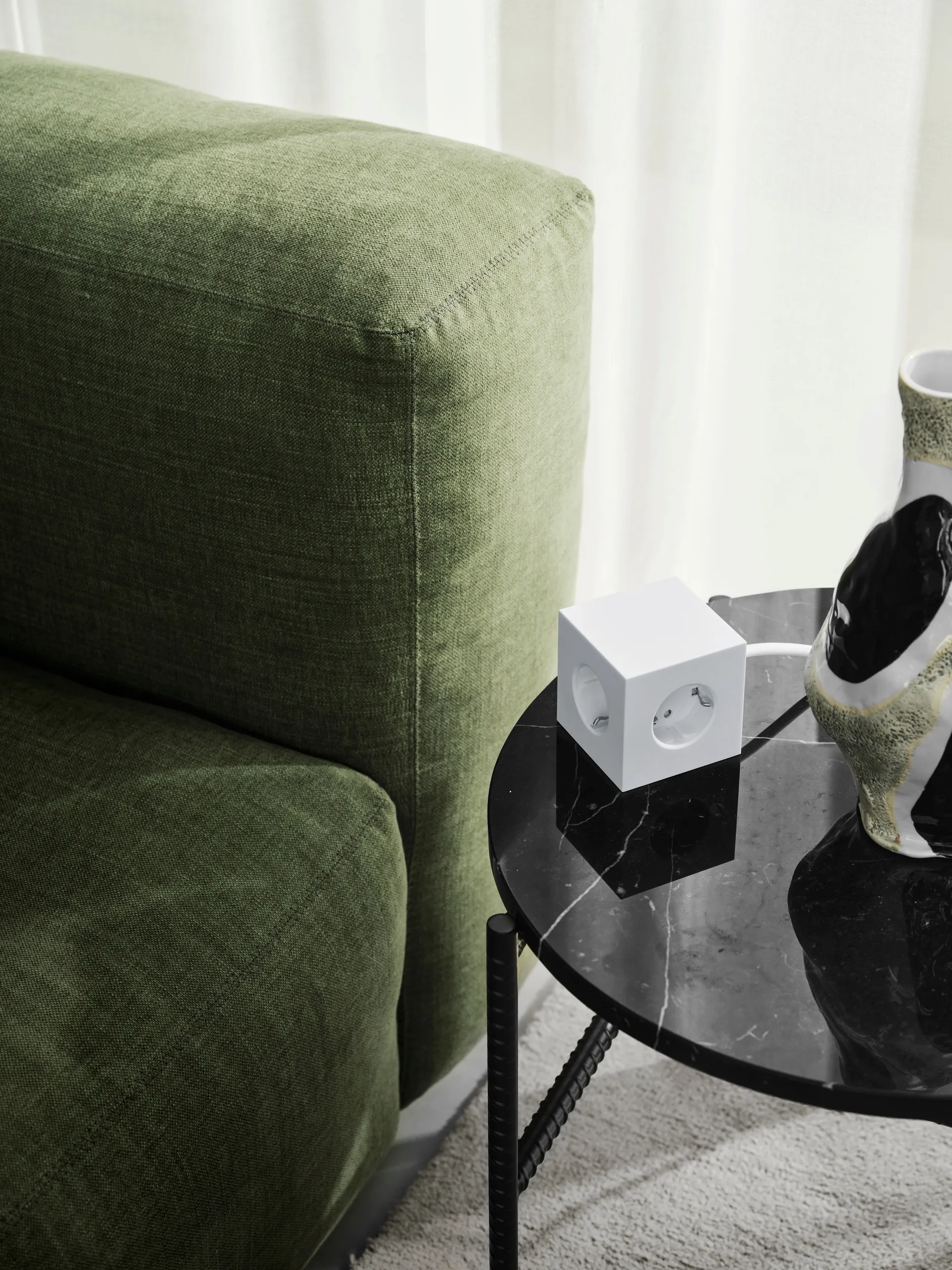 Square 1 Steckdosenleiste USB-C 30W 3 m, White Martinelli Luce edition Avolt