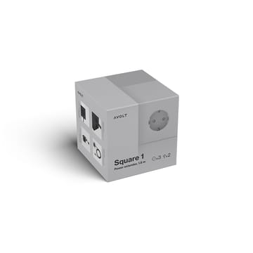 Square 1 Steckdosenwürfel - Gotland grey - Avolt