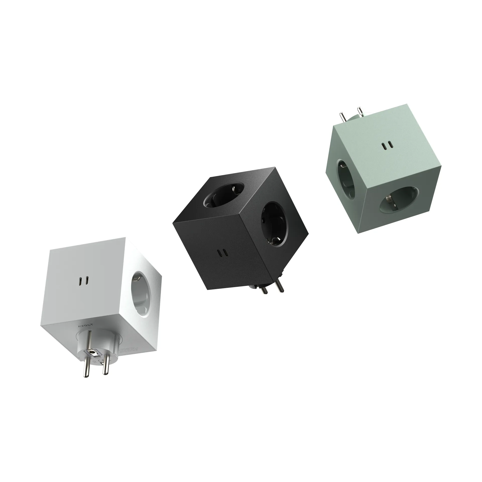 Square 2 Steckdose, Gotland Grey Avolt