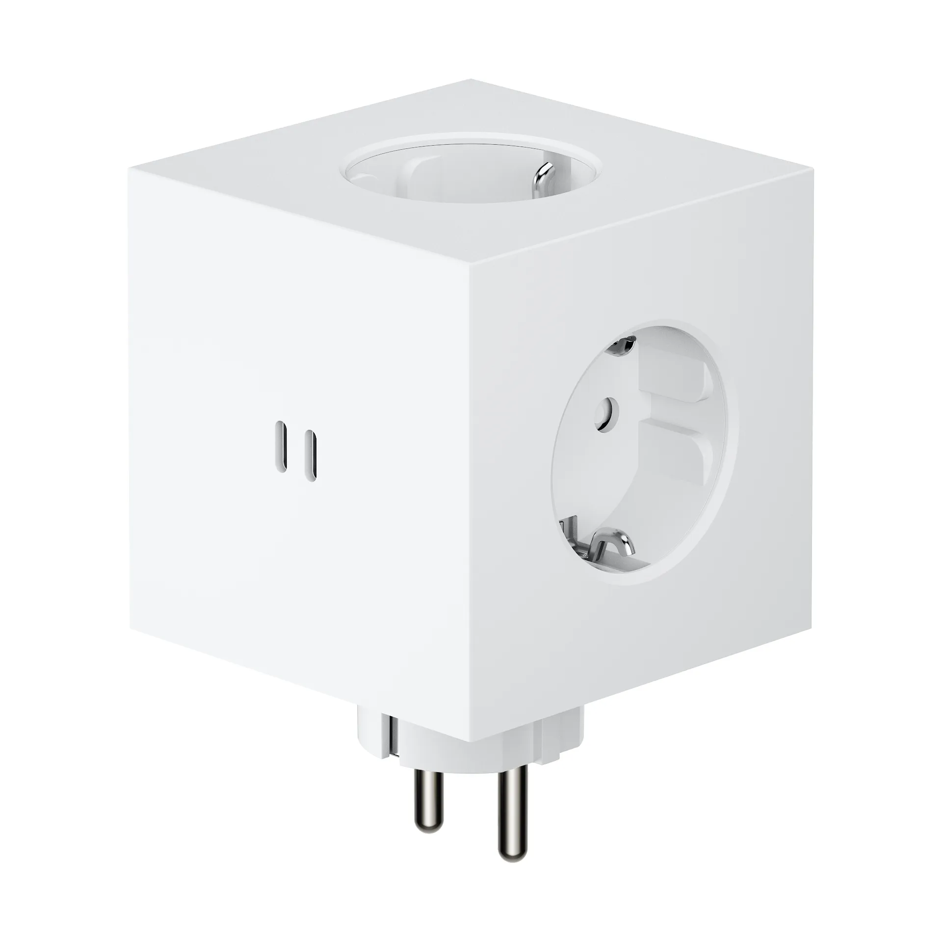 Square 2 Steckdose, Martinelli Luce Opal White Avolt