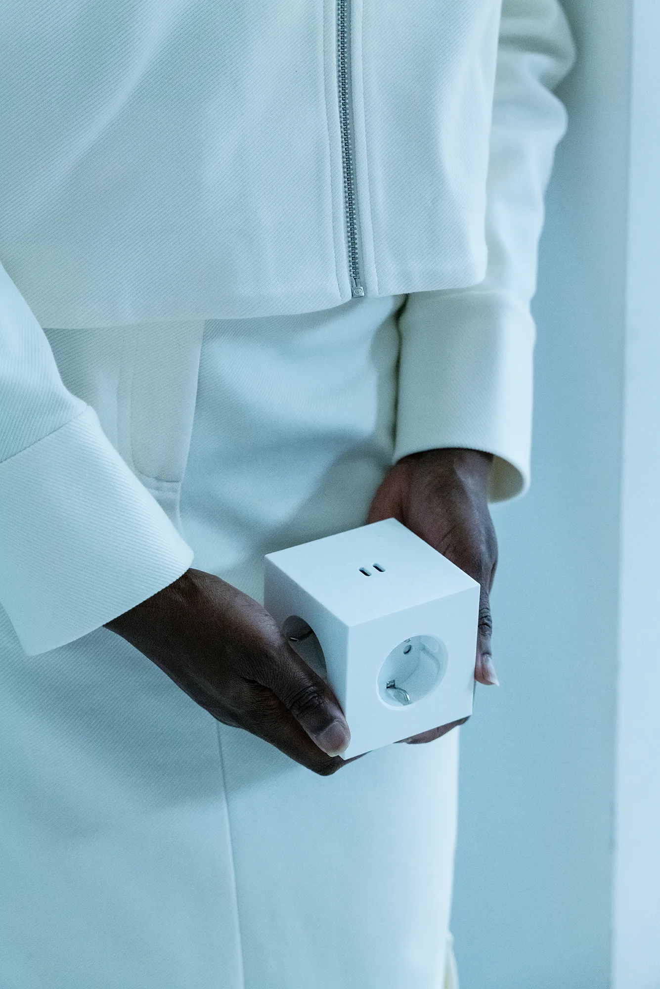 Square 2 Steckdose, Martinelli Luce Opal White Avolt