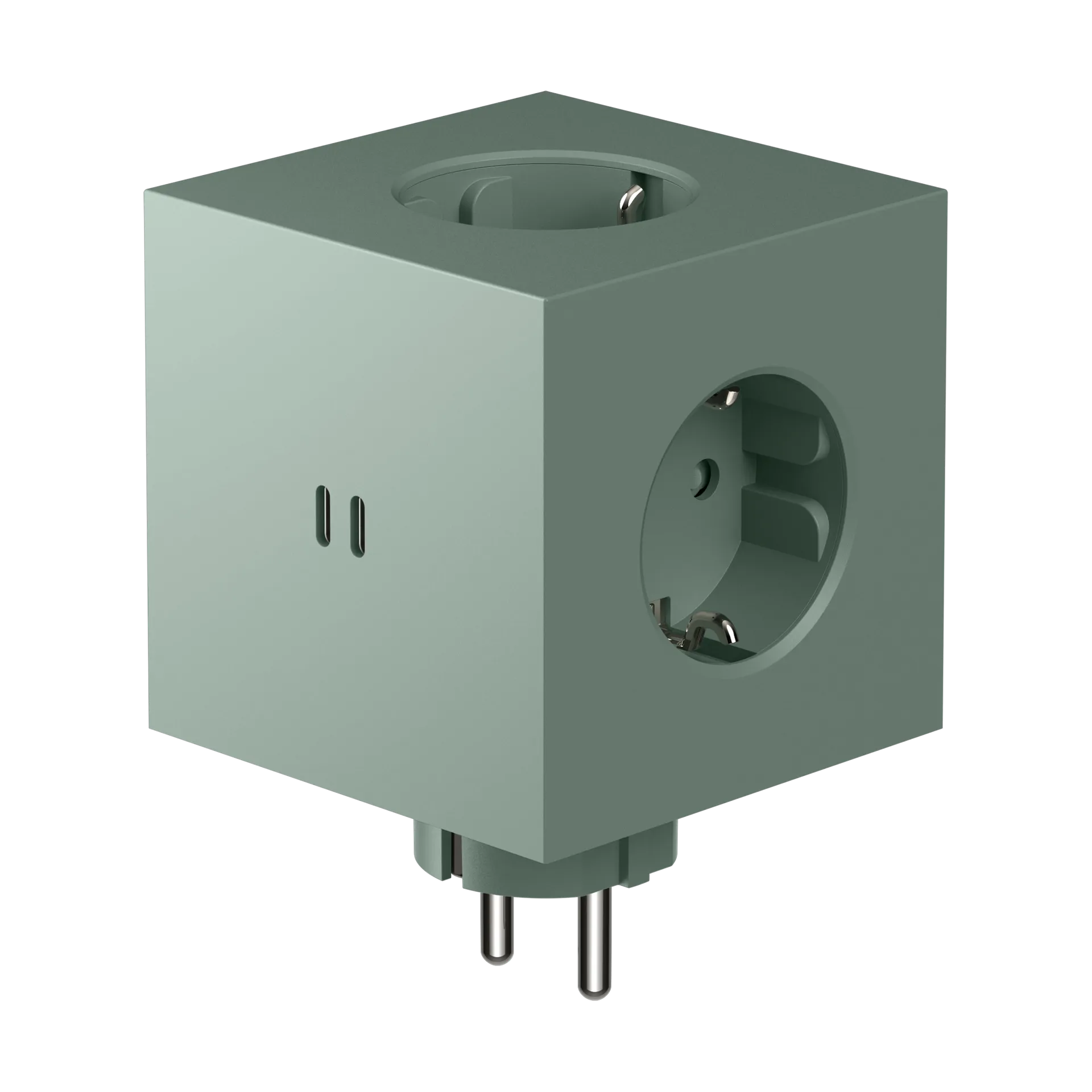 Square 2 Steckdose, Oak Green Avolt