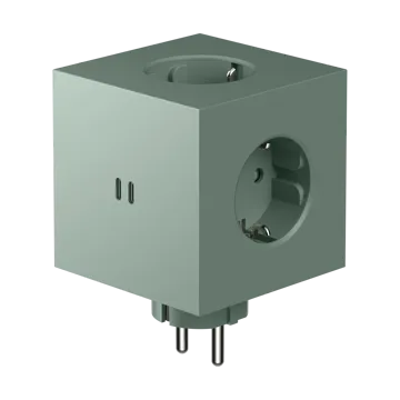 Square 2 Steckdose - Oak Green - Avolt