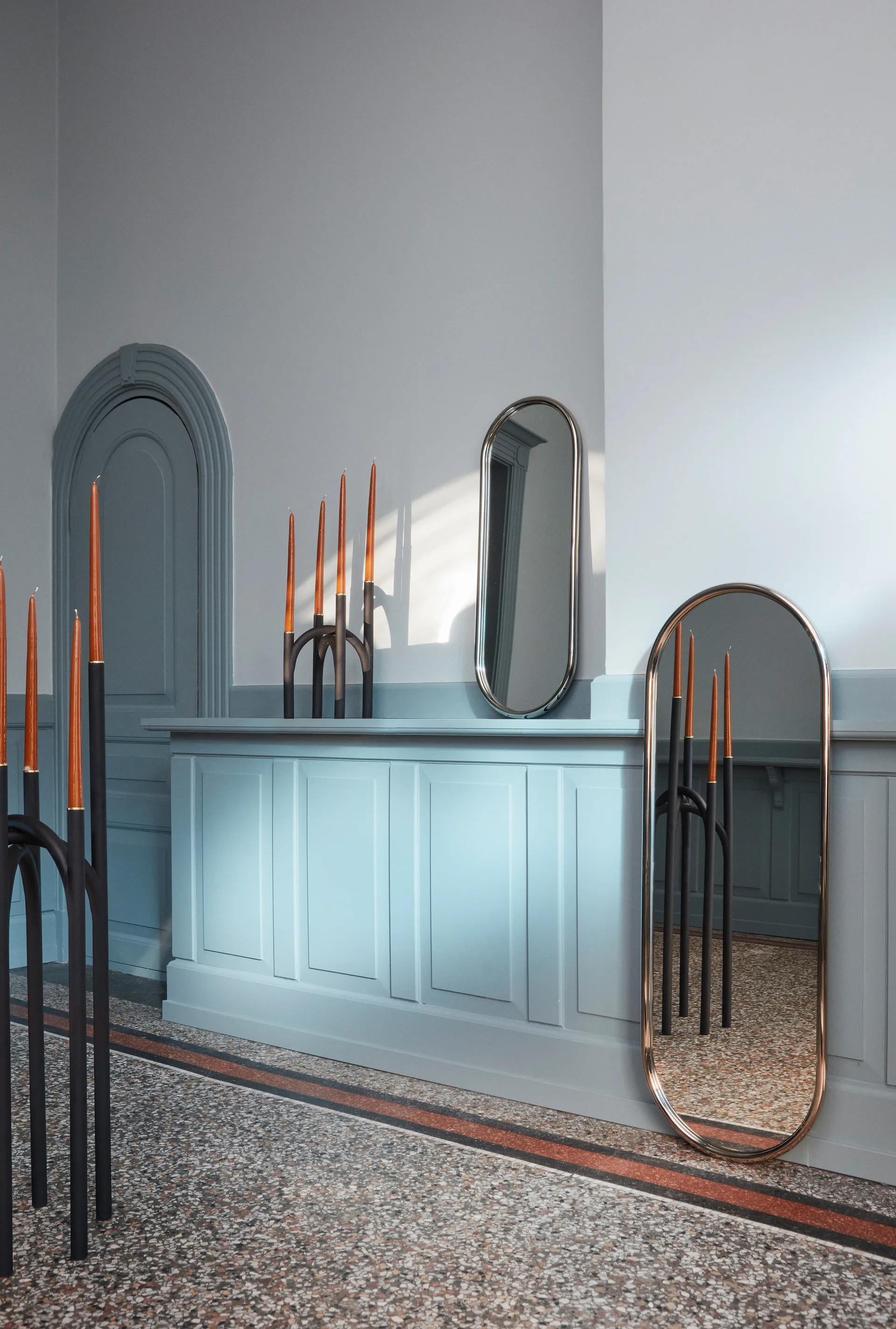 Angui Spiegel silber, 39 x 108cm AYTM