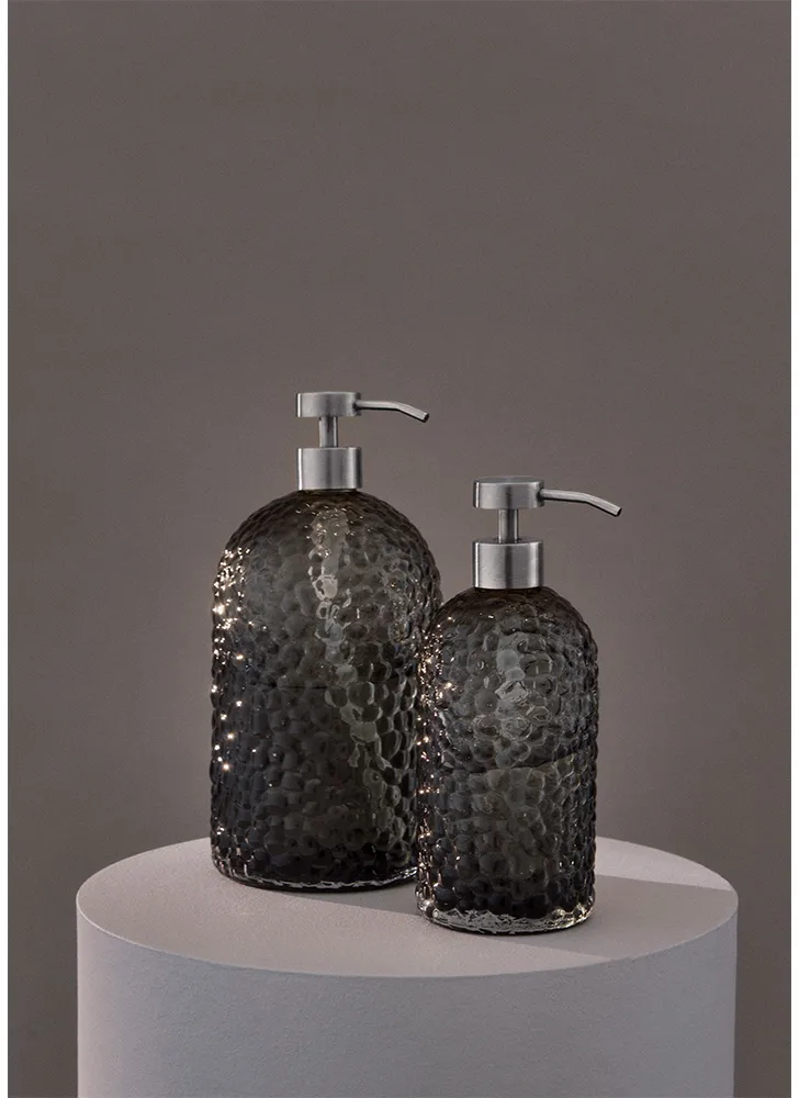 Arura Seifenspender 16cm, Schwarz-Silber AYTM