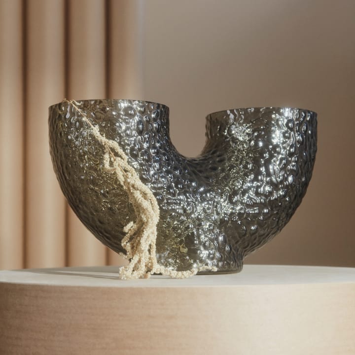 Arura Vase niedrig, Schwarz AYTM