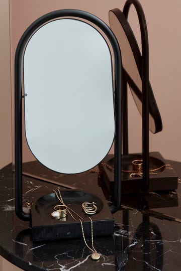 Bold Tischspiegel 50 x 50 cm - Black/Black - AYTM
