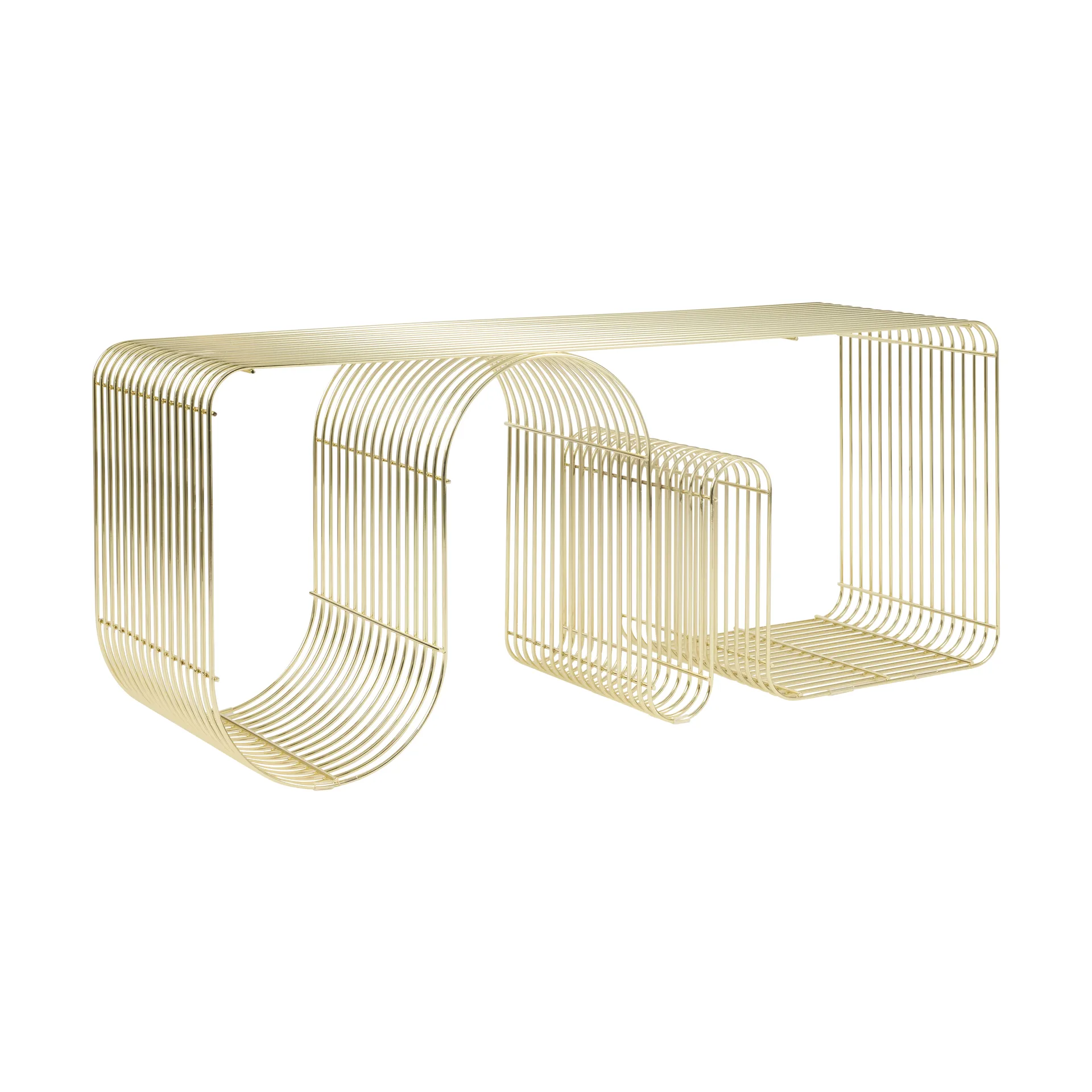Curva Sitzbank 100 cm, Gold AYTM