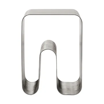 Curva Solid Hocker - Silver, 32x32x43,2 cm - AYTM
