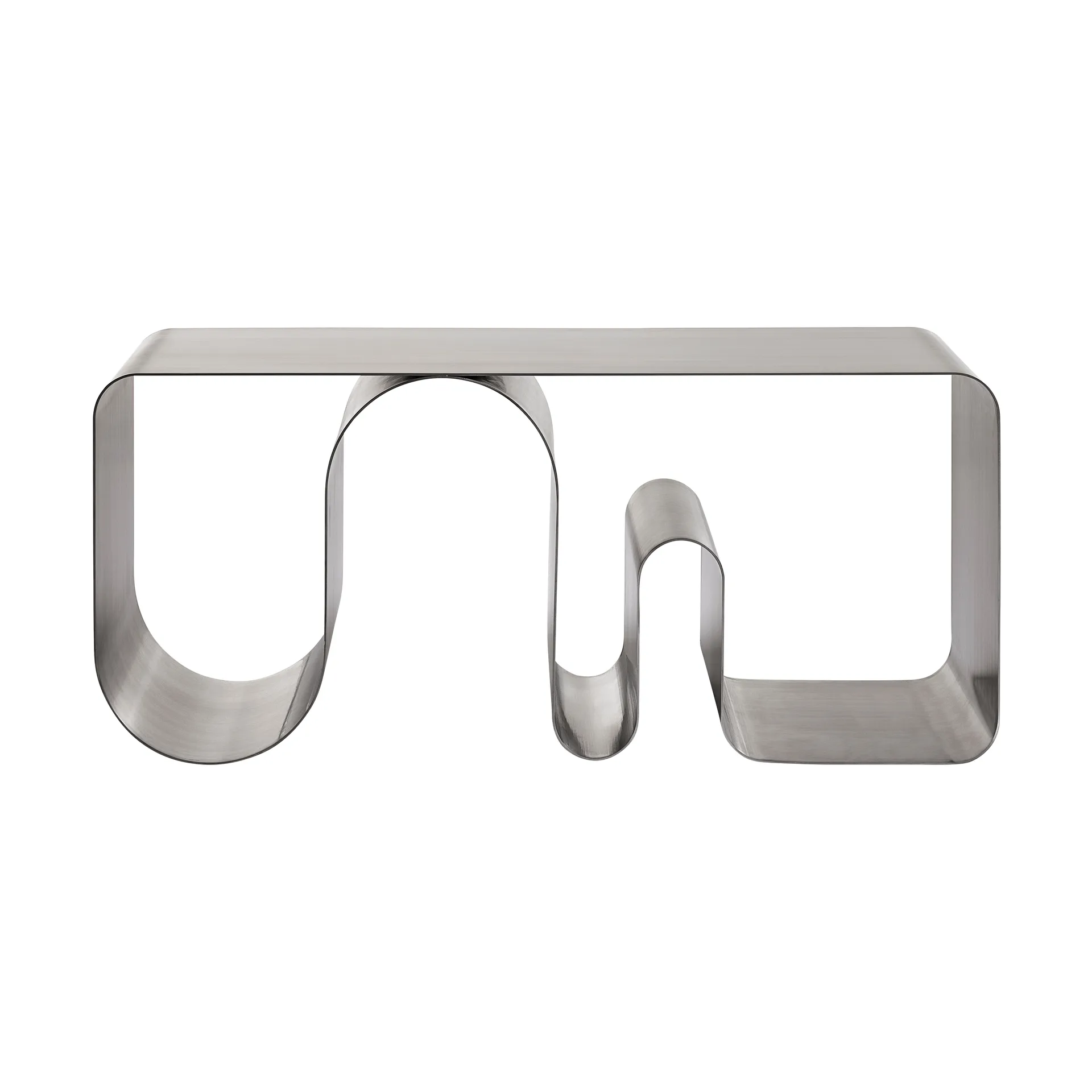 Curva Solid Sitzbank, Silberfarben, 100 cm AYTM