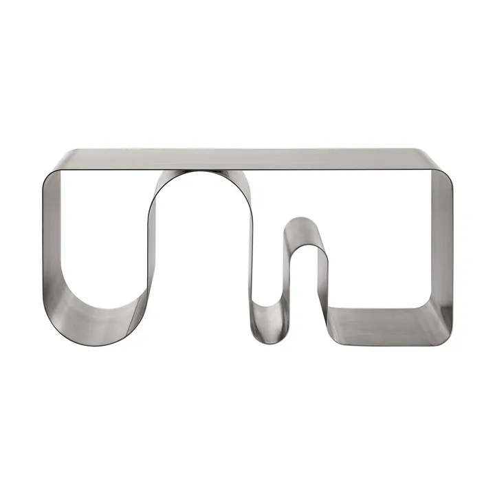 Curva Solid Sitzbank - Silberfarben, 100 cm - AYTM