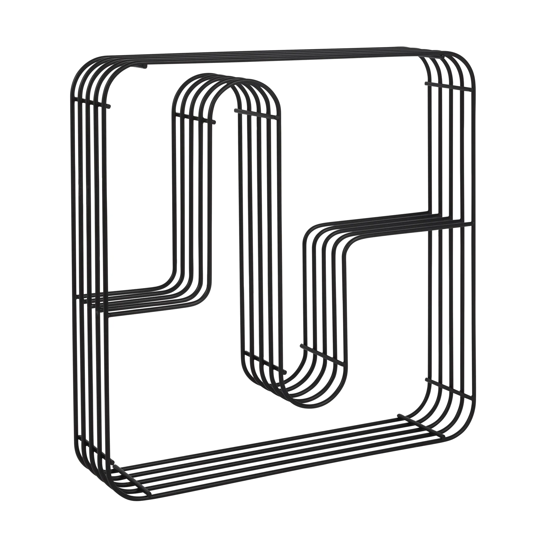 Curva Wandregal rechteckig, Schwarz AYTM