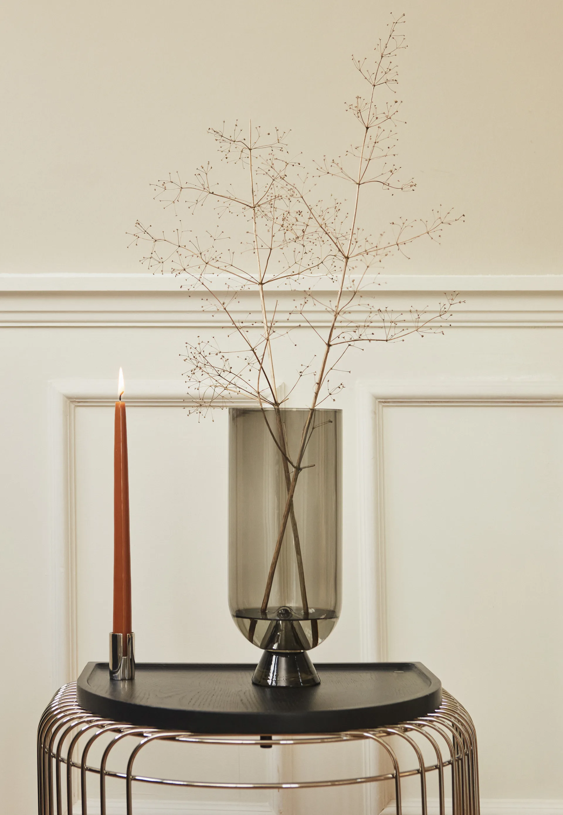 Glacies Vase 29cm, Schwarz AYTM