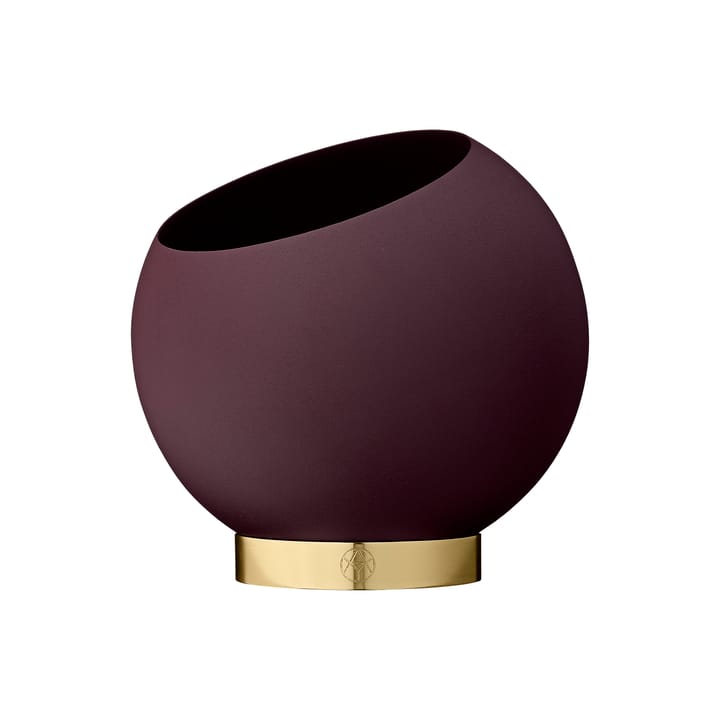 Globe Blumentopf Ø17cm - Bordeaux - AYTM