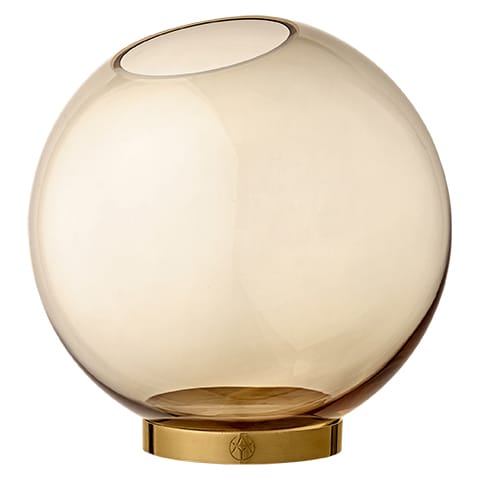 Globe Vase groß - Bernstein-gold - AYTM