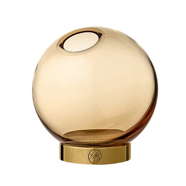 Globe Vase klein - Bernstein-gold - AYTM