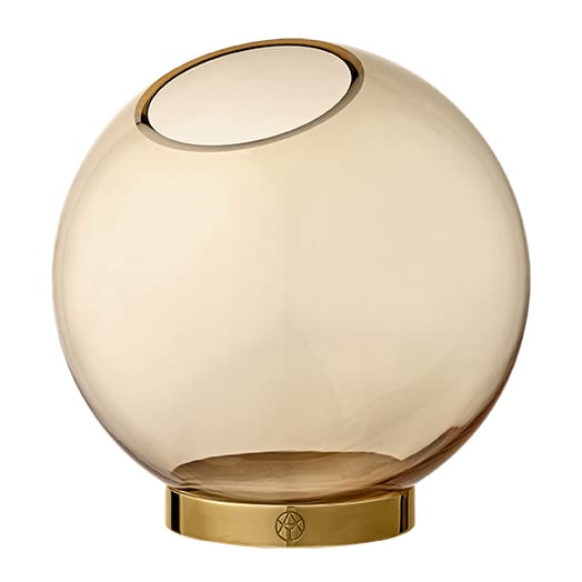 Globe Vase mittel - Bernstein-gold - AYTM