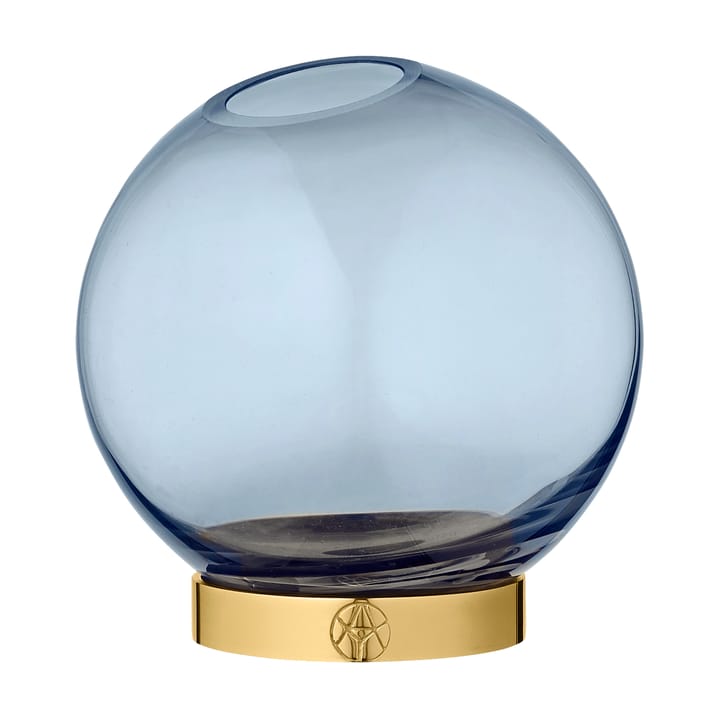 Globe Vase mittel - Marineblau-gold - AYTM