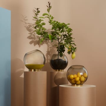 Globe Vase XL - Schwarz-gold - AYTM