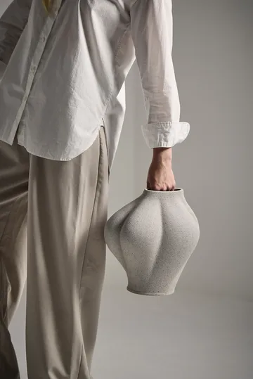 Saltare Vase - Taupe, Ø13,8×30 cm - AYTM