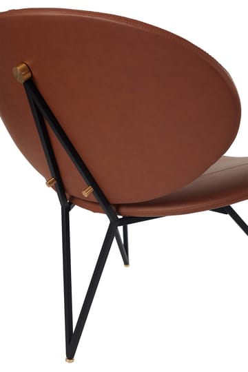 Semper Loungesessel - Black-Cognac - AYTM