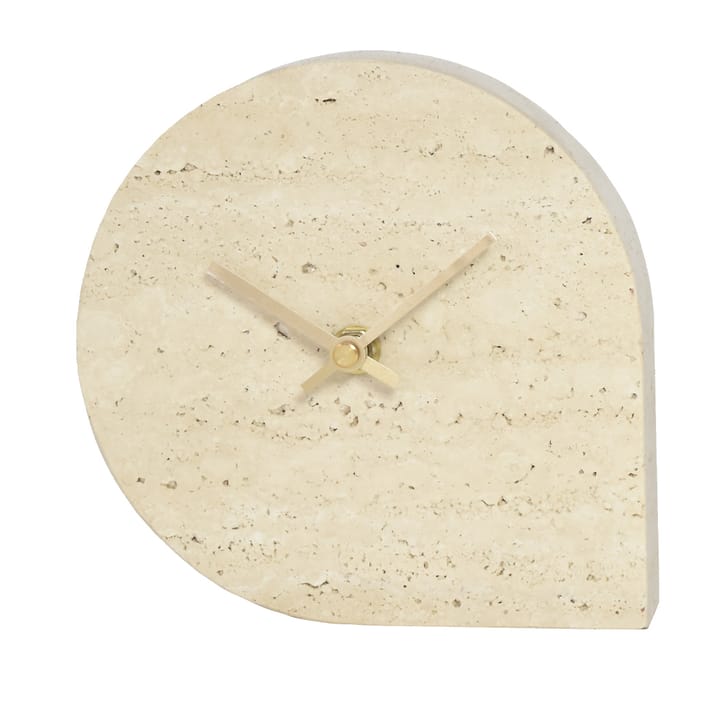 STILLA Uhr 15,8 x 16 cm - Travertine - AYTM