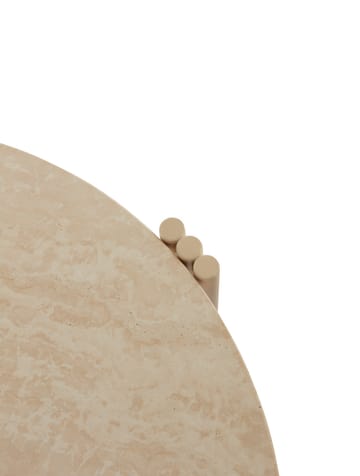 Tribus Beistelltisch Ø60cm - Light Sand-travertine - AYTM