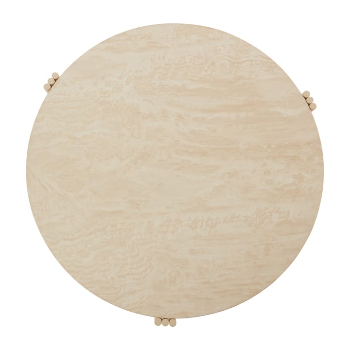 Tribus Beistelltisch Ø80cm - Light Sand-travertine - AYTM