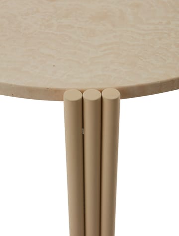 Tribus Beistelltisch Ø80cm - Light Sand-travertine - AYTM