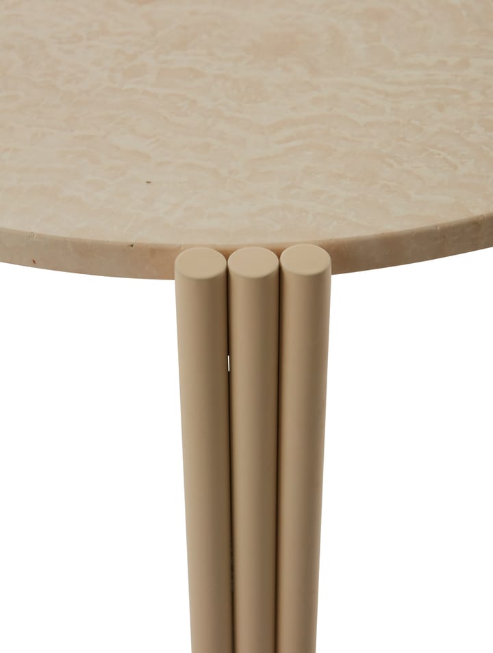 Tribus Beistelltisch Ø80cm - Light Sand-travertine - AYTM