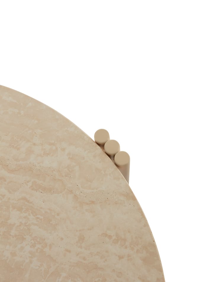 Tribus Beistelltisch Ø80cm - Light Sand-travertine - AYTM