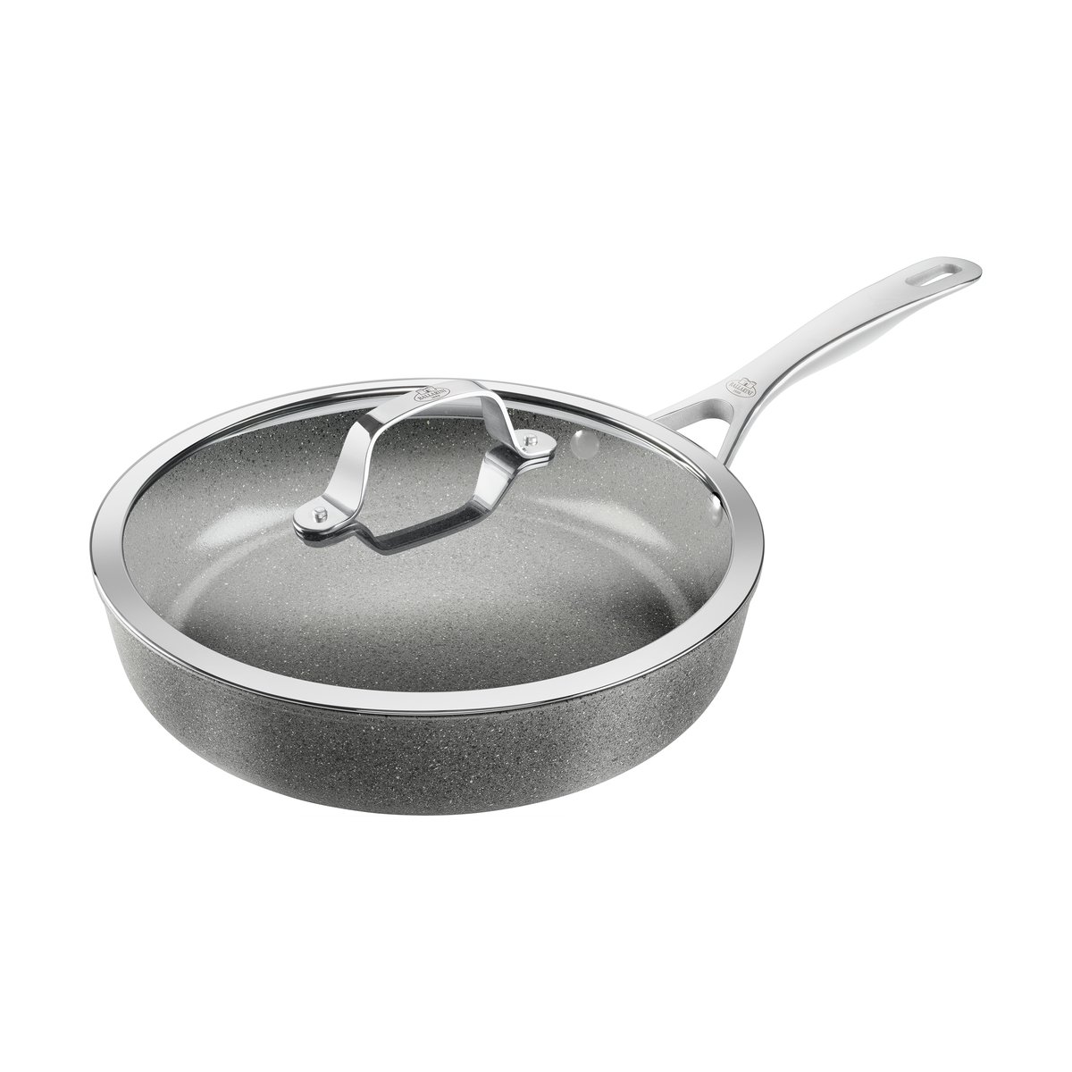 Ballarini Salina Ceramic Granit tiefe Schmorpfanne mit Glasdeckel 28 cm