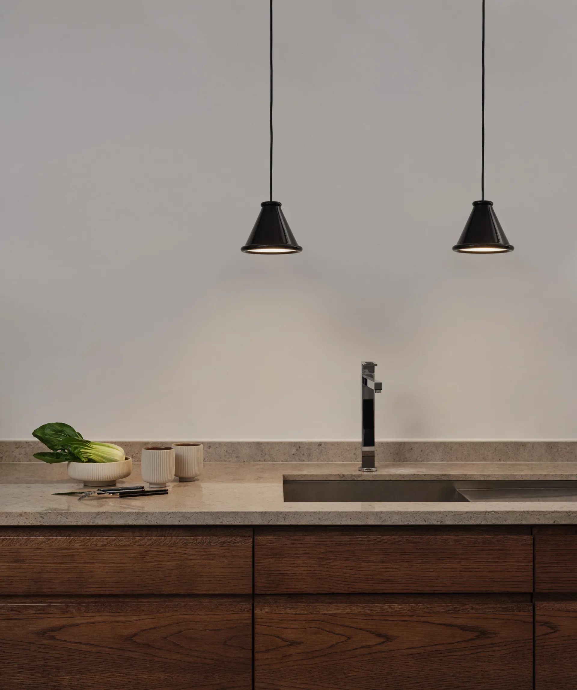 Belle Pendelleuchte Ø15 cm, Glossy black Belid