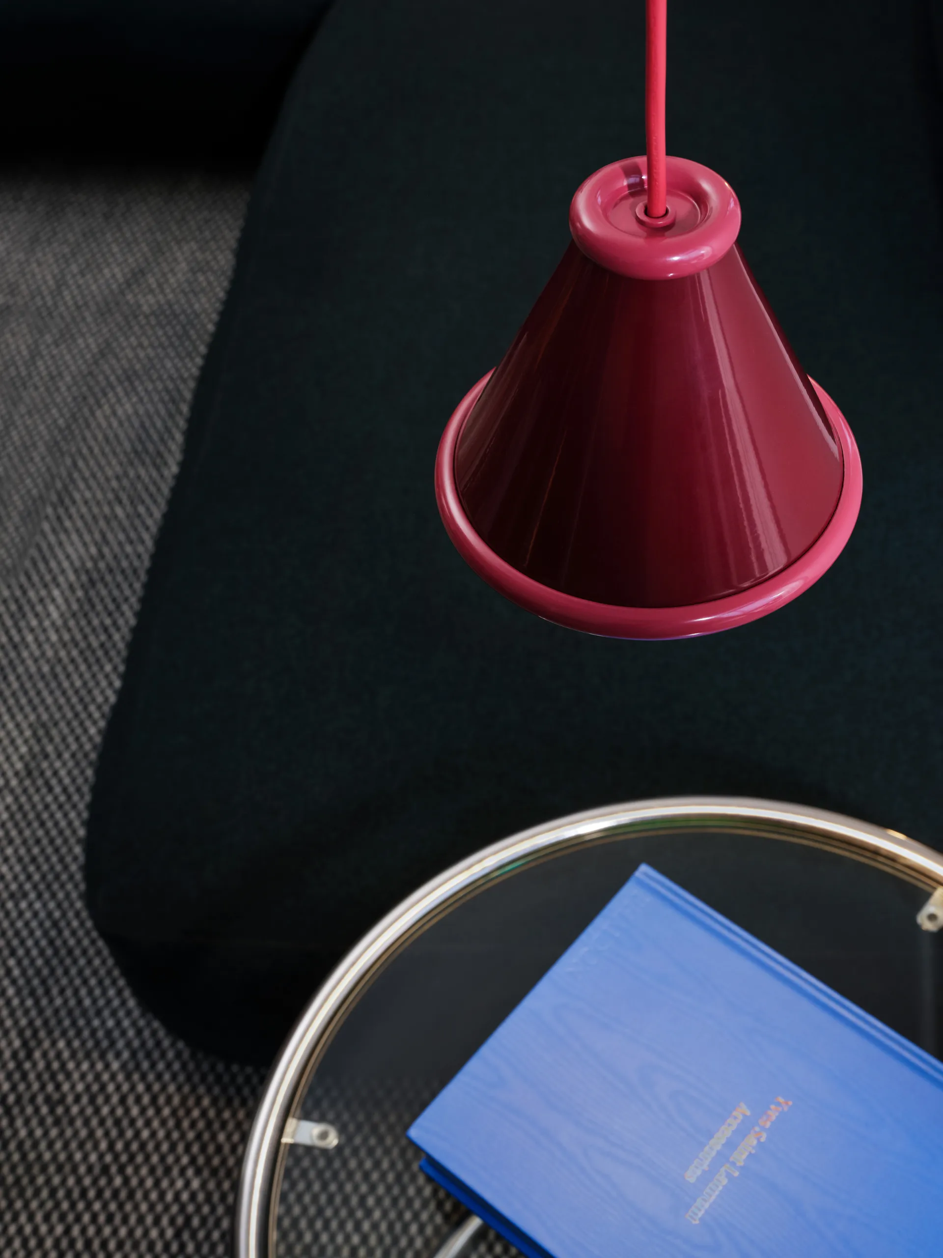 Belle Pendelleuchte Ø15 cm, Weinrot-red violet Belid