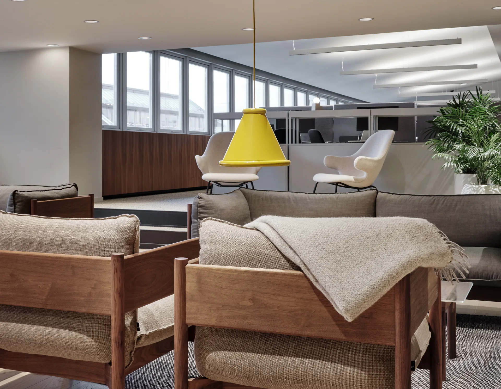 Belle Pendelleuchte Ø36 cm, Honey yellow Belid